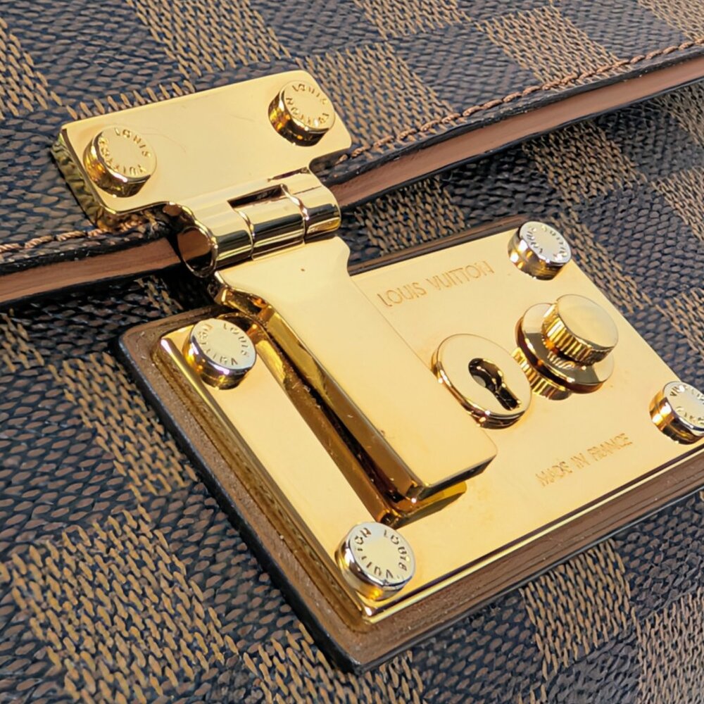 Louis Vuitton Brown Damier Ebene Canvas Pallas Clutch - Picture 10 of 16